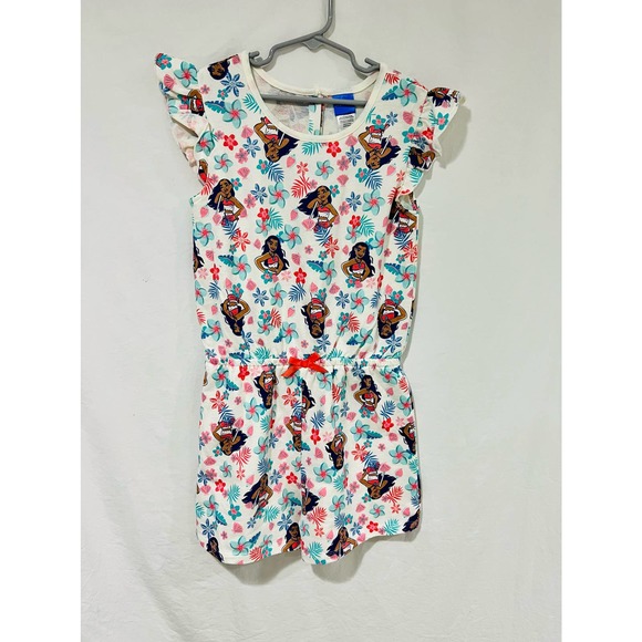Disney Moana Jumpsuit Romper Girls size 7 size 8 - Picture 1 of 3